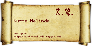 Kurta Melinda névjegykártya